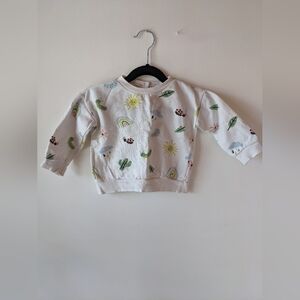 Indigo Kids Sweatshirt with Colorful Nature Print
